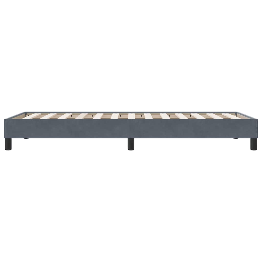 Box Spring krevet bez madraca tamno sivi 90x210 cm samt