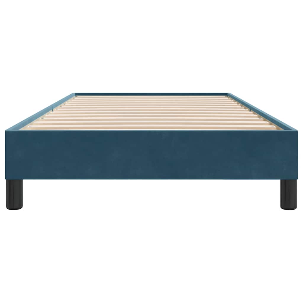 Box Spring krevet bez madraca tamnoplavi 90x210 cm samt