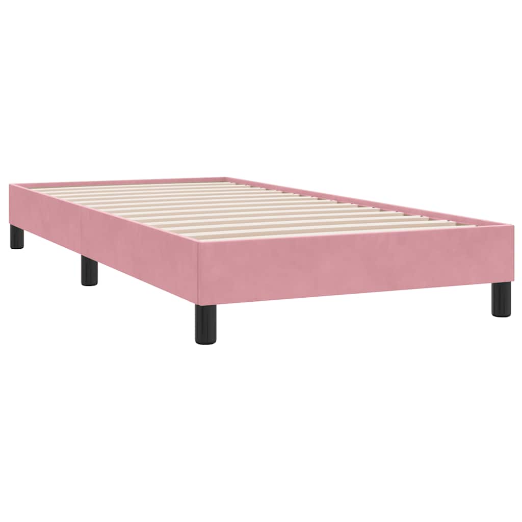 Box Spring krevet bez madraca ružičasti 90x210 cm samt