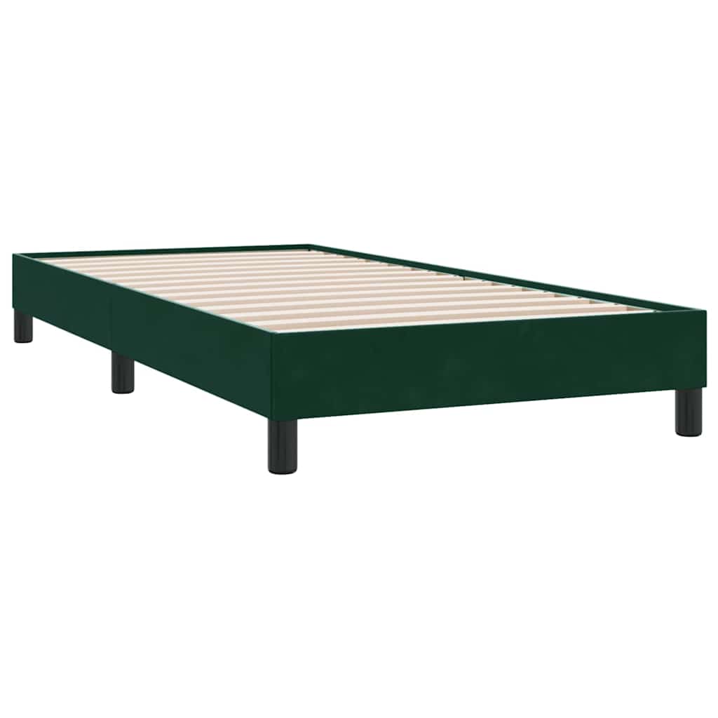 Box Spring krevet bez madraca tamnozeleni 100x210 cm samt