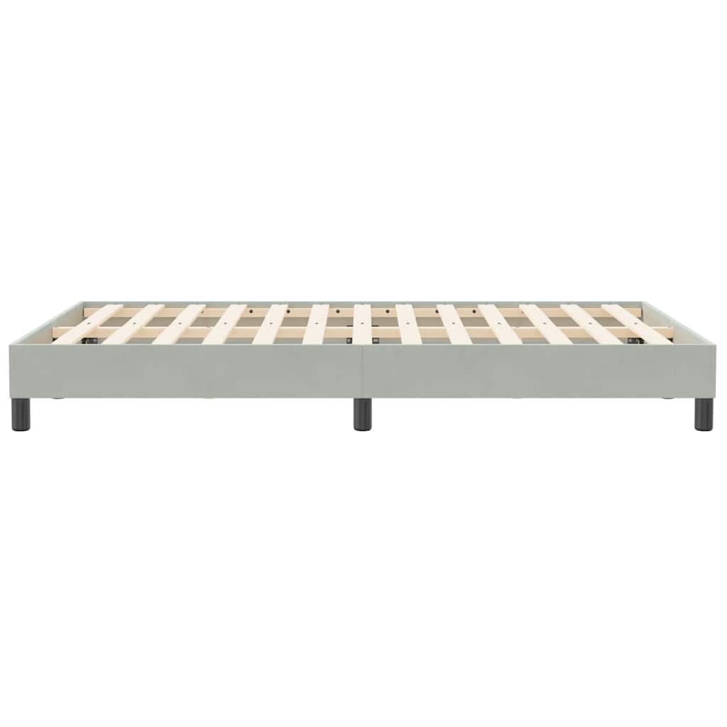 Box Spring krevet bez madraca svijetlo sivi 120x210 cm samt