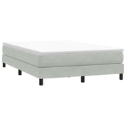 Box Spring krevet bez madraca svijetlo sivi 140x210 cm samt