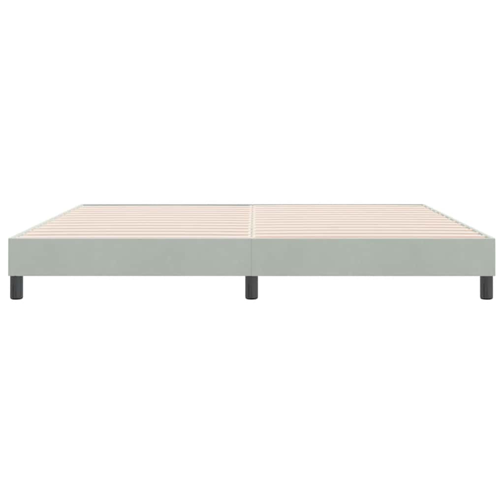 Box Spring krevet bez madraca svijetlo sivi 180x210 cm samt