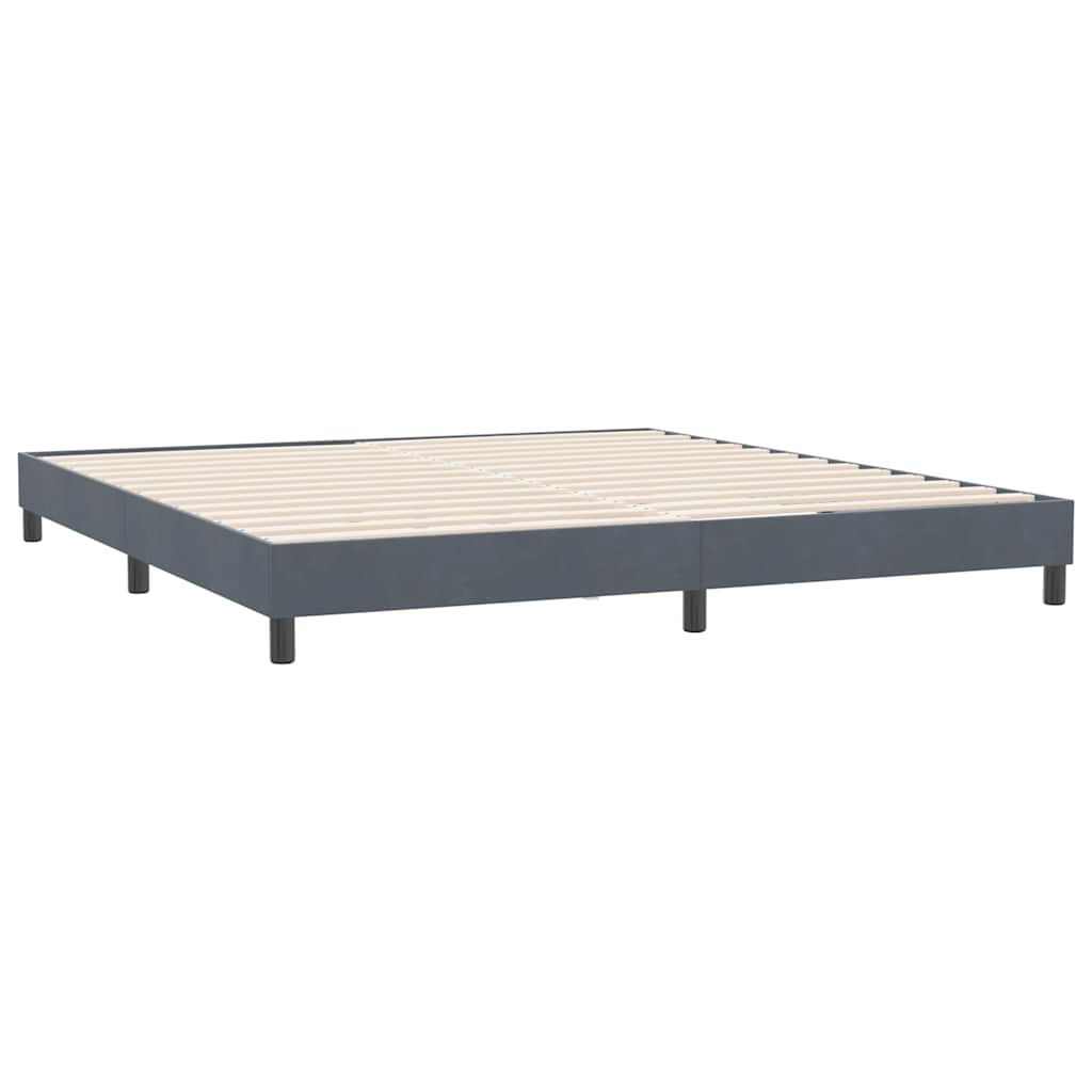 Box Spring krevet bez madraca tamno sivi 180x210 cm samt