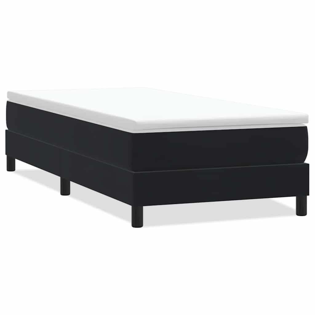 Box spring krevet bez madracem crni 80 x 220 cm baršunasti