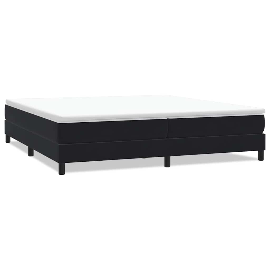 Box Spring krevet bez madracem crni 200x220 cm samt
