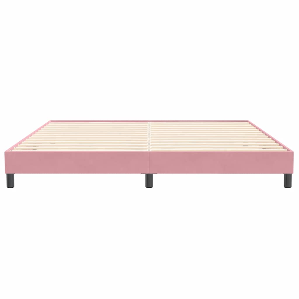 Box Spring krevet bez madracem ružičasti 200x220 cm baršun