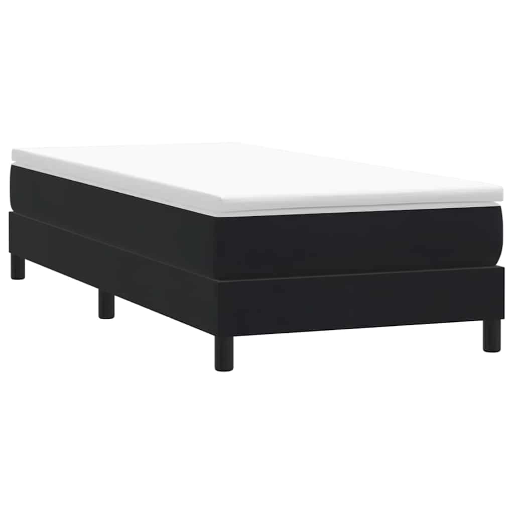 Box spring krevet s madracem crni 90x210 cm baršunasti