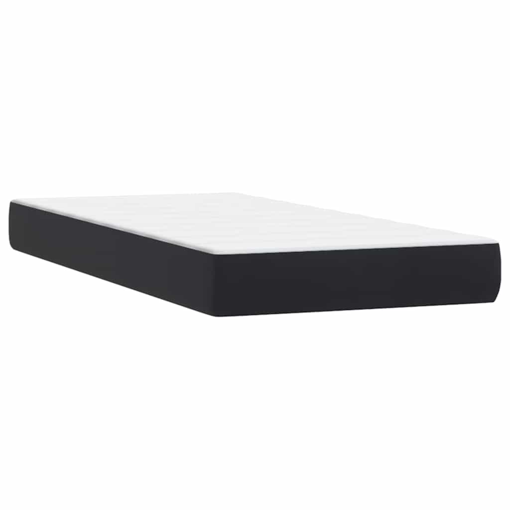 Box spring krevet s madracem crni 90x210 cm baršunasti