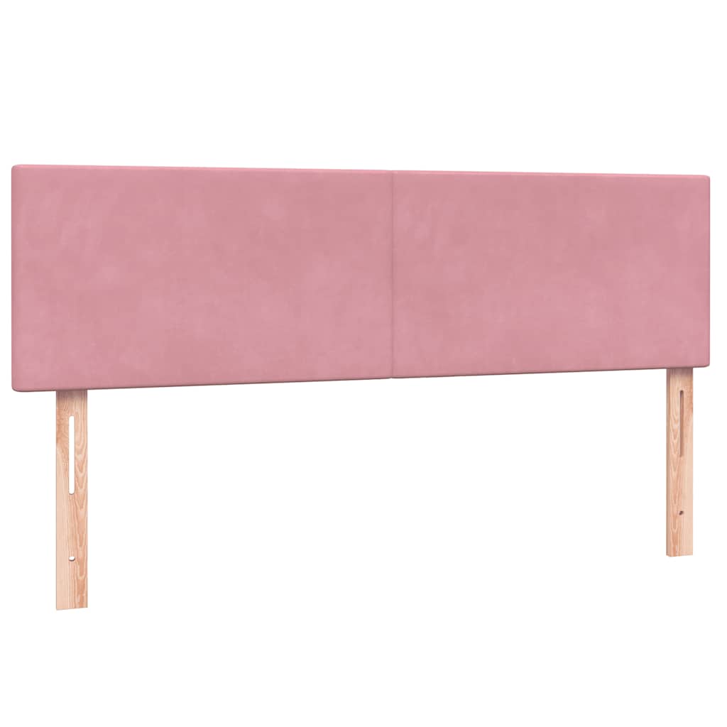 Box Spring krevet s madracem ružičasti 140x220 cm baršun