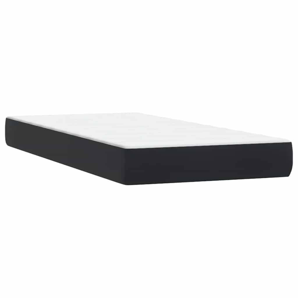 Box spring krevet s madracem crni 90x210 cm baršunasti