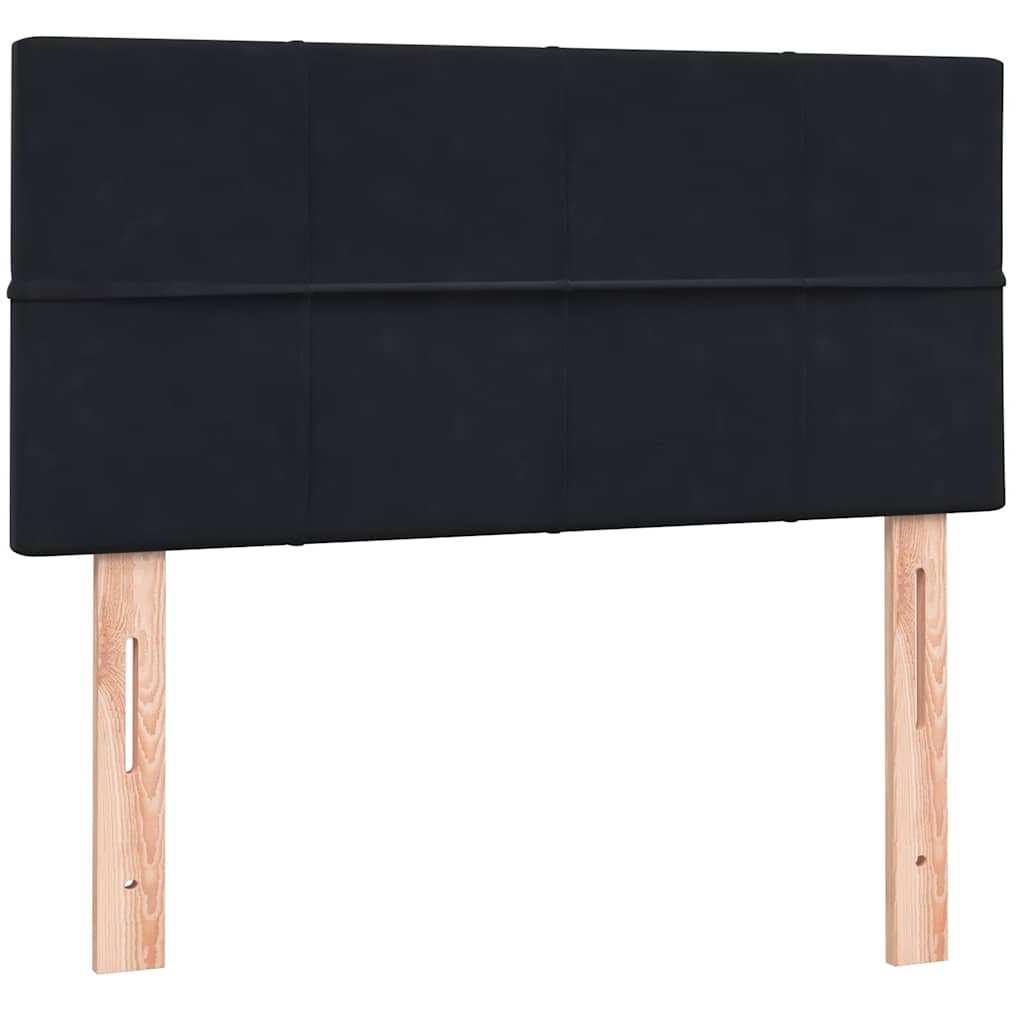 Box spring krevet s madracem crni 90x210 cm baršunasti