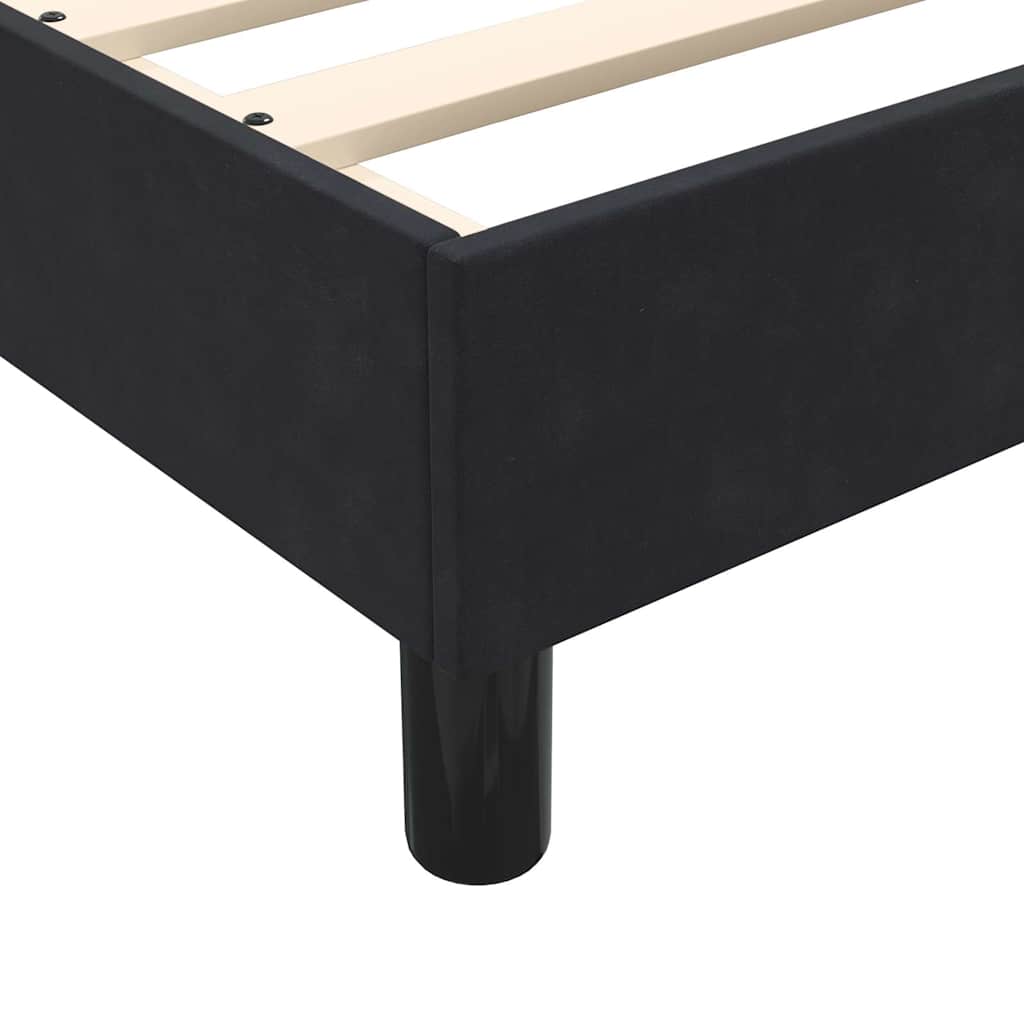 Box spring krevet s madracem crni 160x210 cm baršunasti