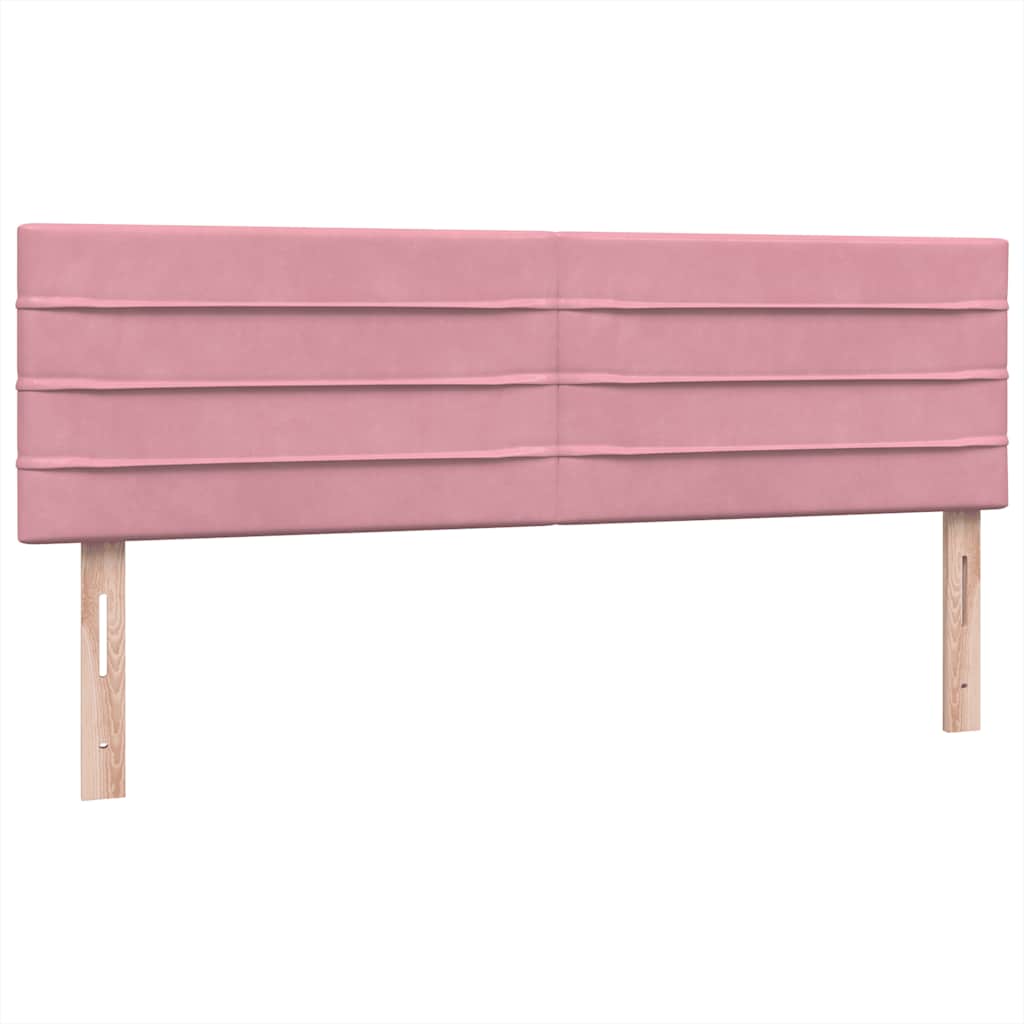 Box Spring krevet s madracem ružičasti 140x220 cm baršun