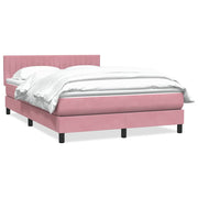 Box Spring krevet s madracem ružičasti 160x220 cm baršun
