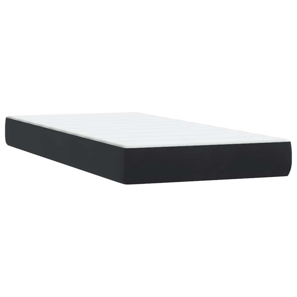 Box spring krevet s madracem crni 90x210 cm baršunasti