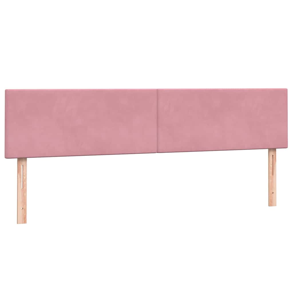 Box Spring krevet s madracima ružičasti 180x210 cm baršun