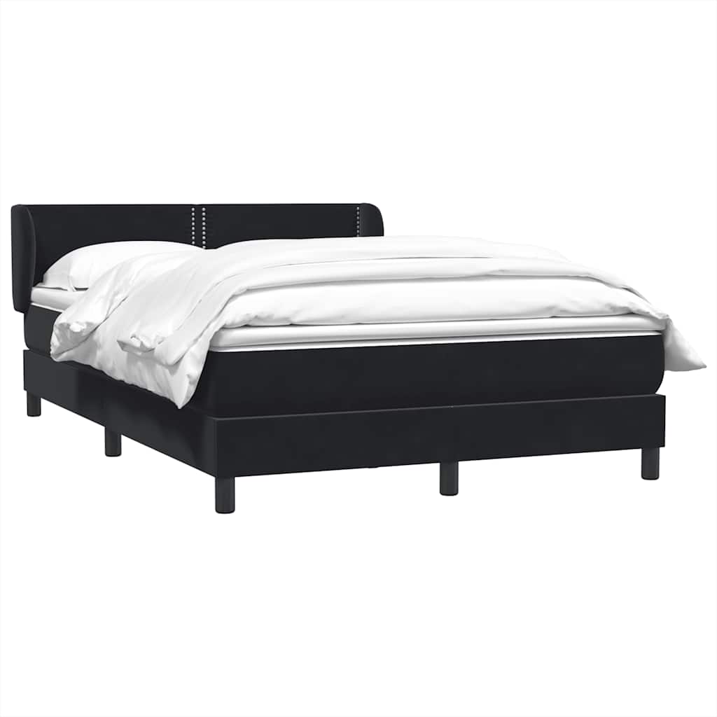 Box spring krevet s madracem crni 160x210 cm baršunasti