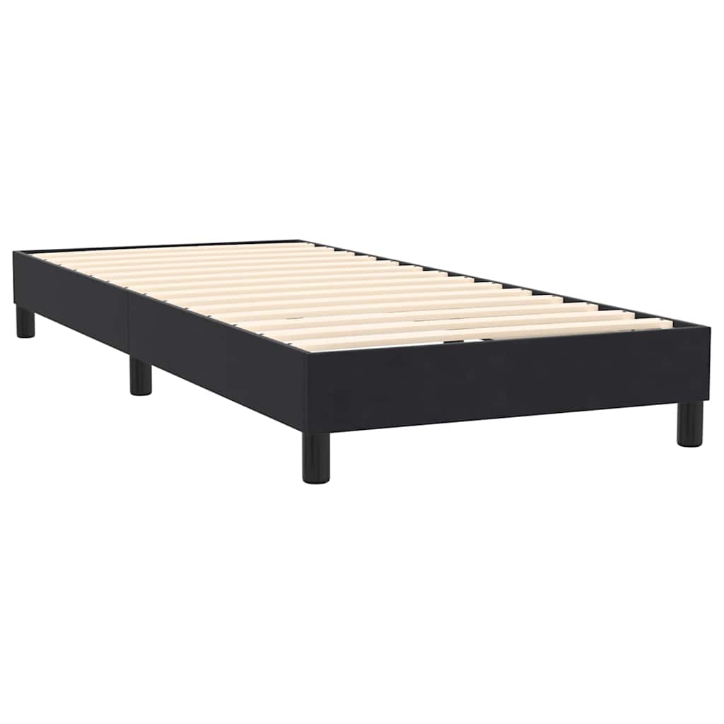 Box spring krevet s madracem crni 80 x 220 cm baršunasti