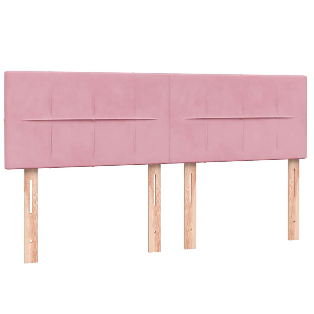 Box Spring krevet s madracem ružičasti 160x220 cm baršun