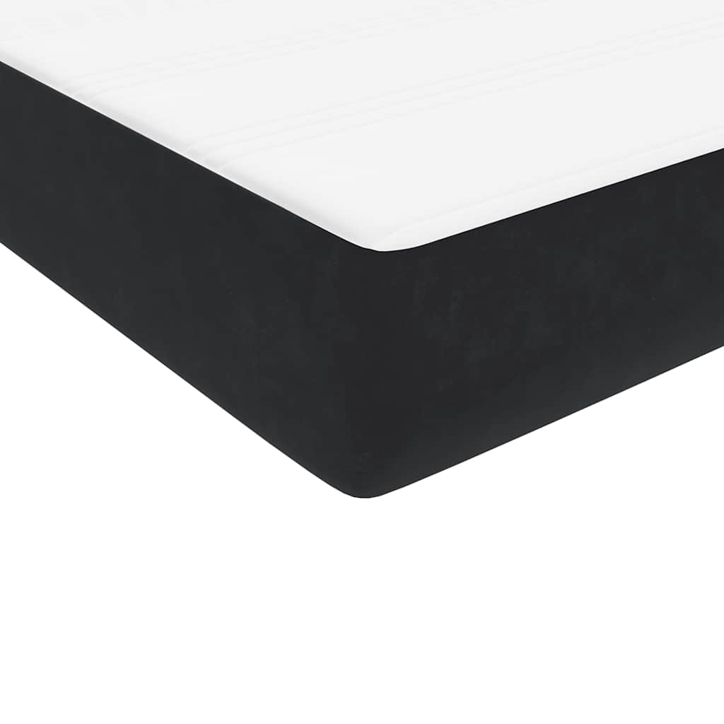 Box spring krevet s madracem crni 80 x 220 cm baršunasti