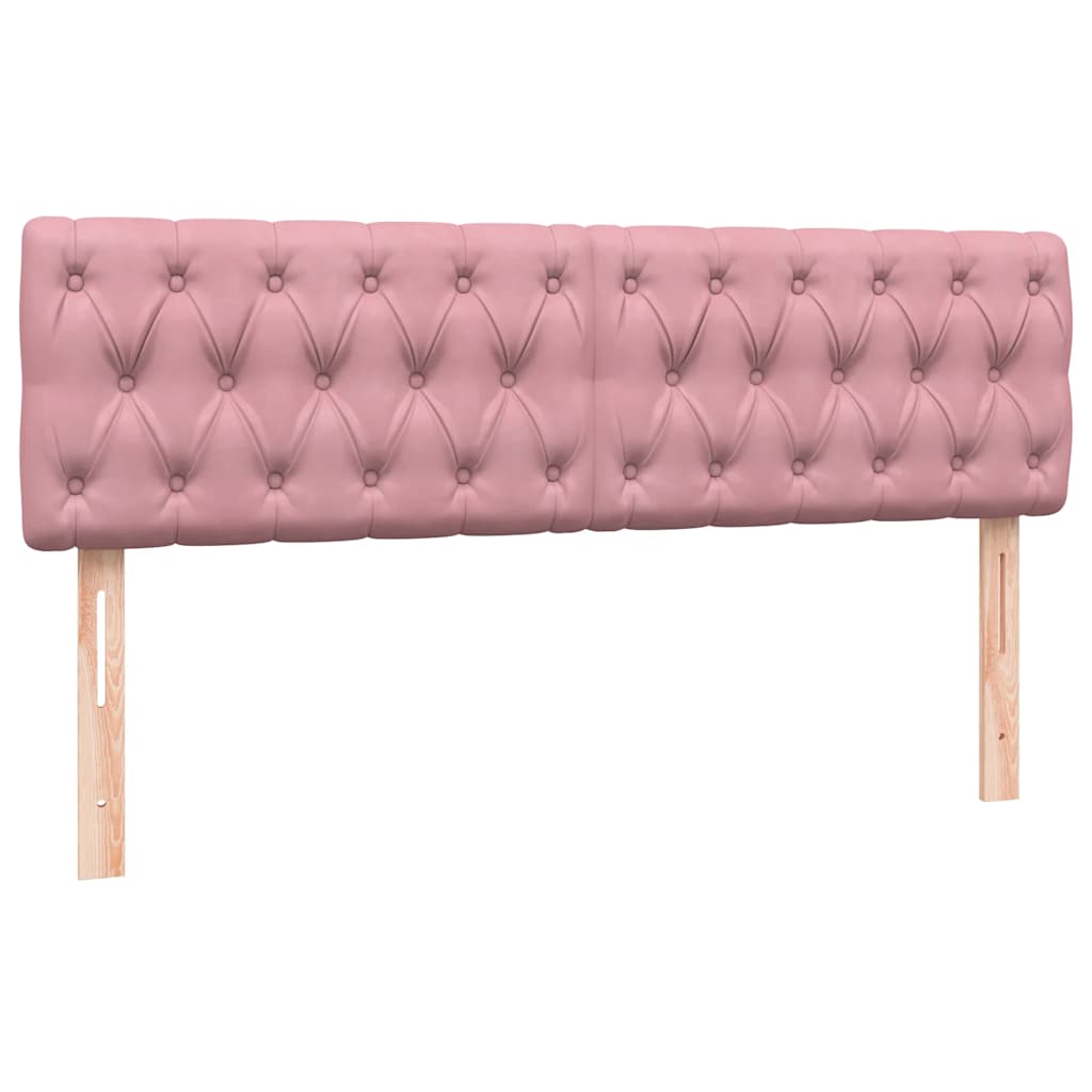 Box Spring krevet s madracem ružičasti 140x220 cm baršun