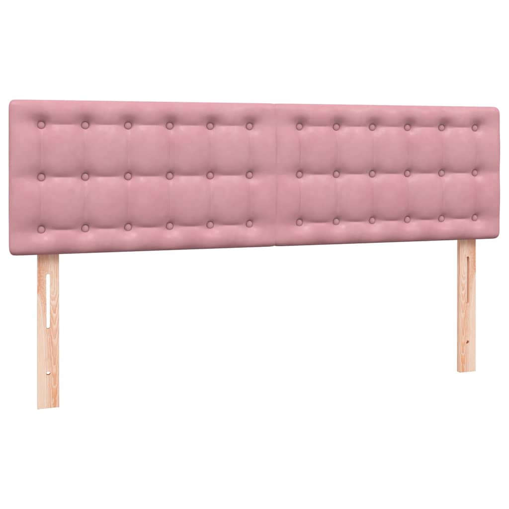 Box Spring krevet s madracem ružičasti 140x220 cm baršun