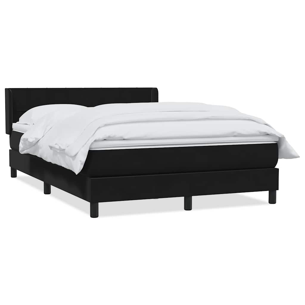 Box spring krevet s madracem crni 160x210 cm baršunasti