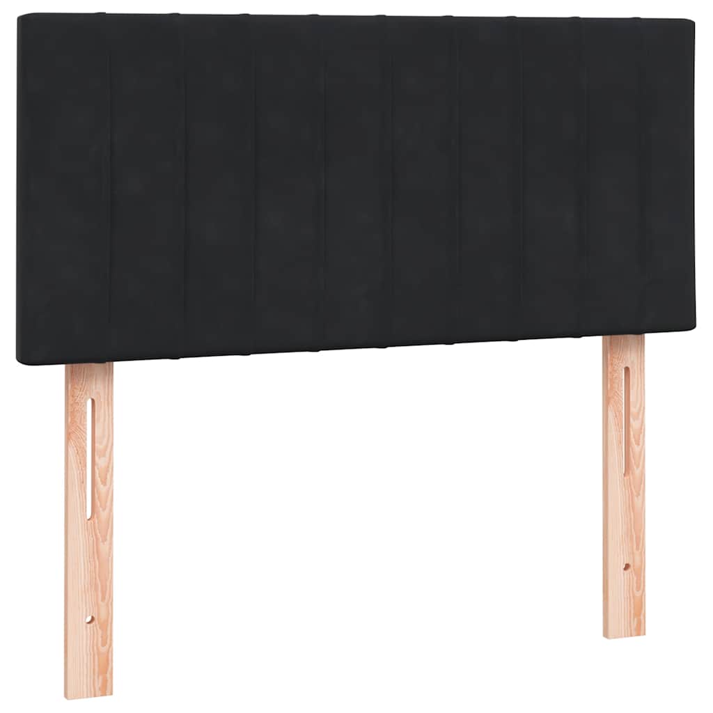 Box spring krevet s madracem crni 90x210 cm baršunasti