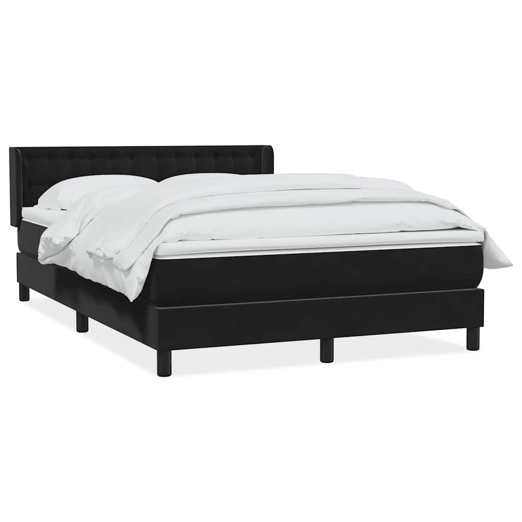 Box spring krevet s madracem crni 160x210 cm baršunasti
