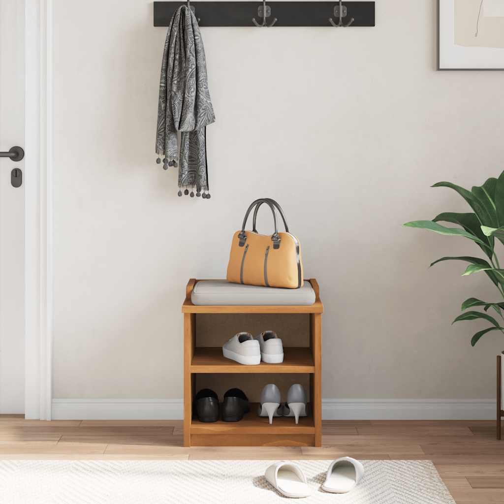 Klupa za hodnik SANDNES 45x40x50 cm Masivno drvo Bor