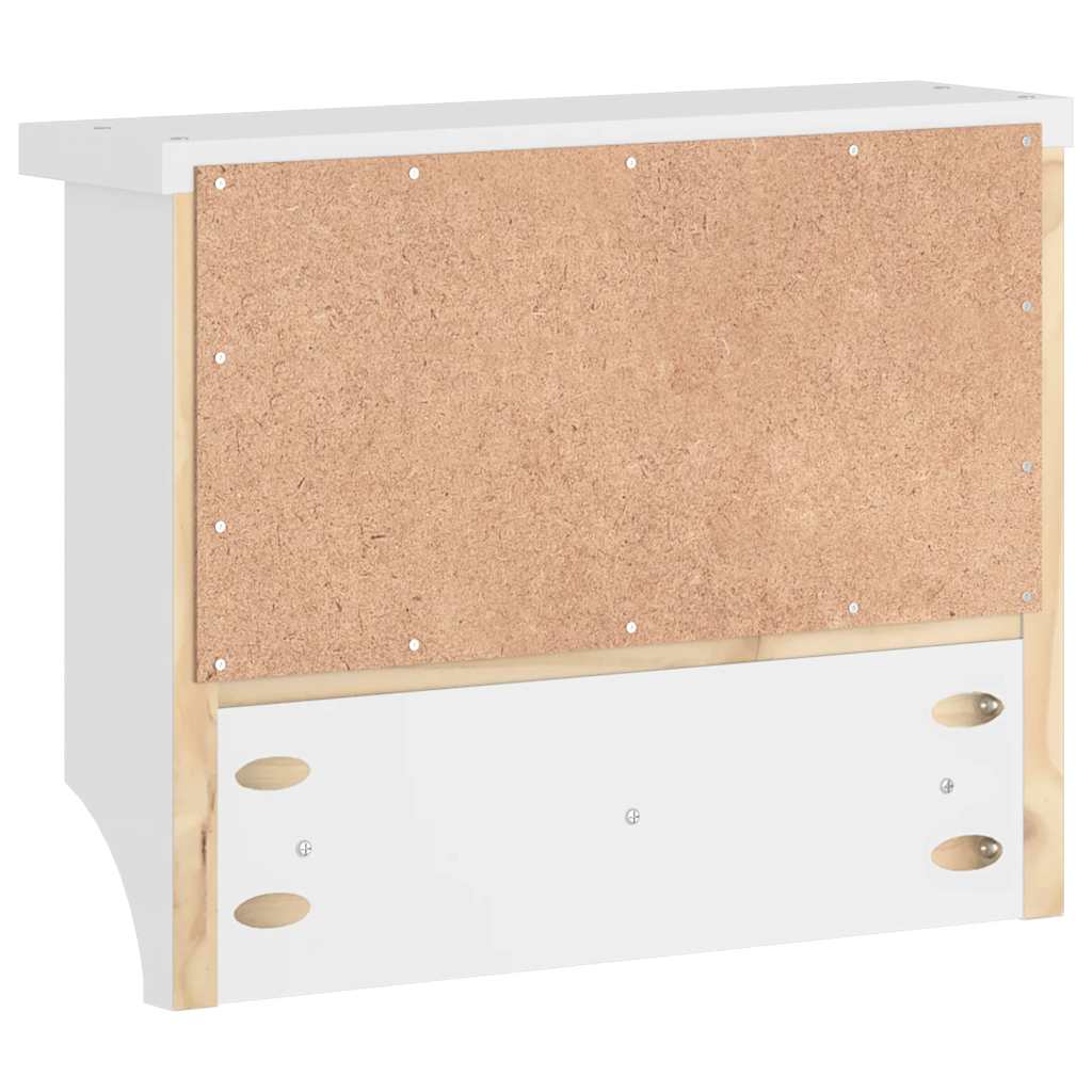 Zidna vješalica za kapute SANDNES 45x12x35 cm puno drvo bor