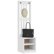 Drvo za dvoranu SANDNES bijelo 45x40x159,5 cm puno drvo bor