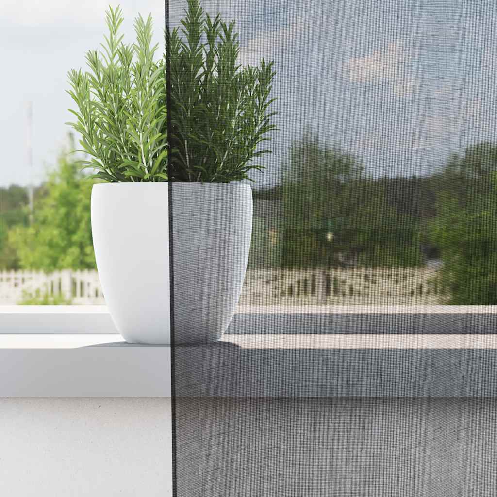 Voile zavjese s ušicama 2 kom crne 140x225 cm
