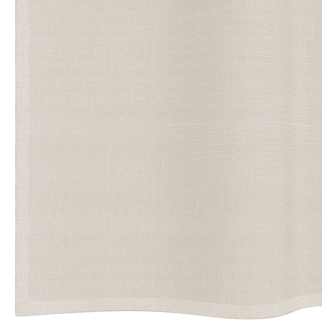 Voile zavjese s ušicama 2 kom krem 140x225 cm
