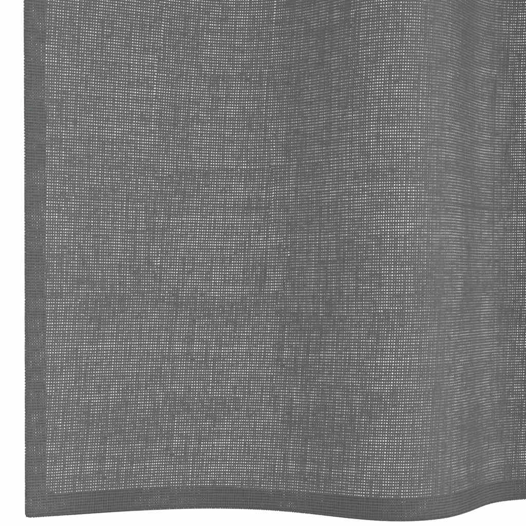 Voile zavjese s ušicama 2 kom tamnosive 140x225 cm