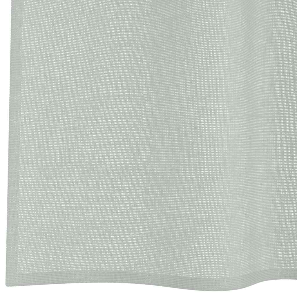 Voile zavjese s ušicama 2 kom svijetlosive 140x225 cm