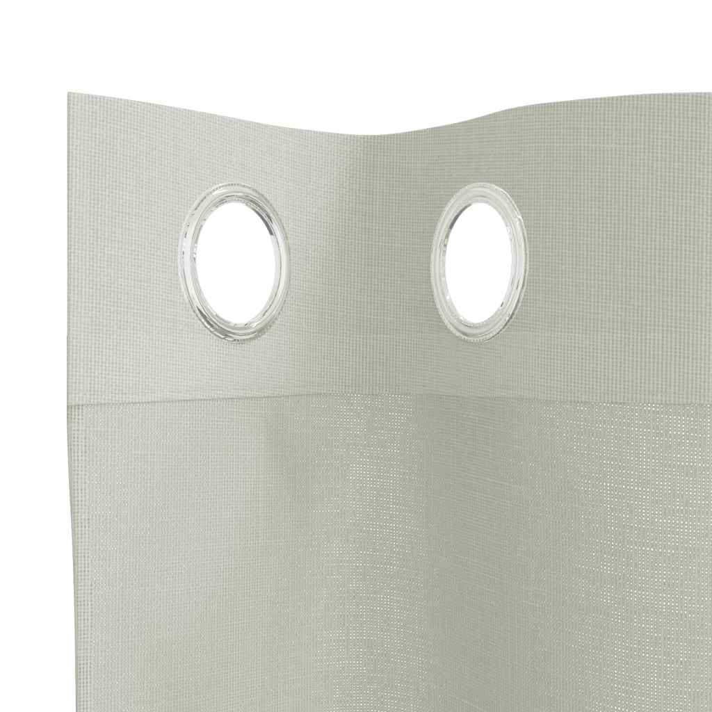 Voile zavjese s ušicama 2 kom svijetlosive 140x245 cm