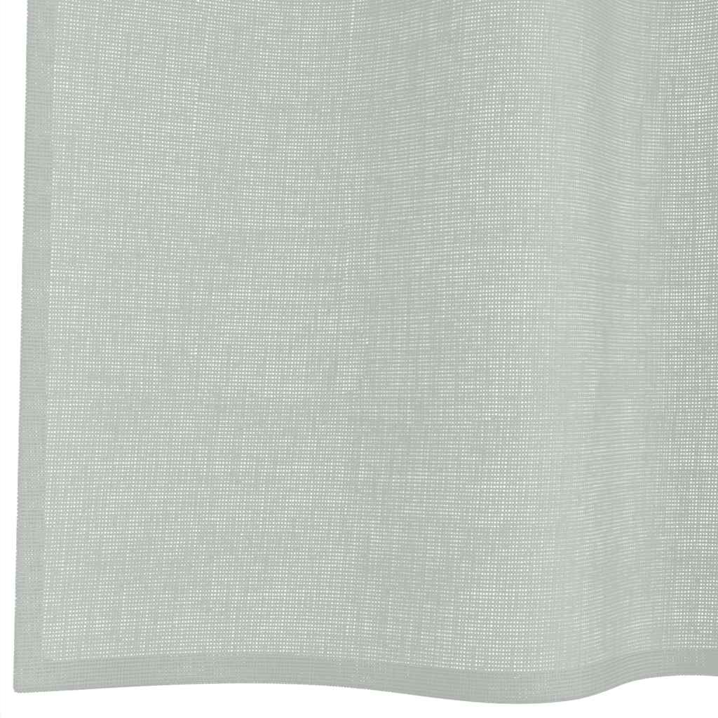 Voile zavjese s ušicama 2 kom svijetlosive 140x245 cm