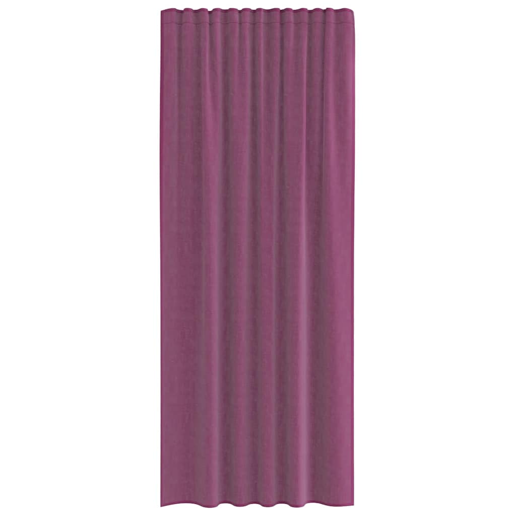 Voile zavjese s džepovima za šipke 2 kom. ljubičaste Ljubičasta 140 x 245 cm