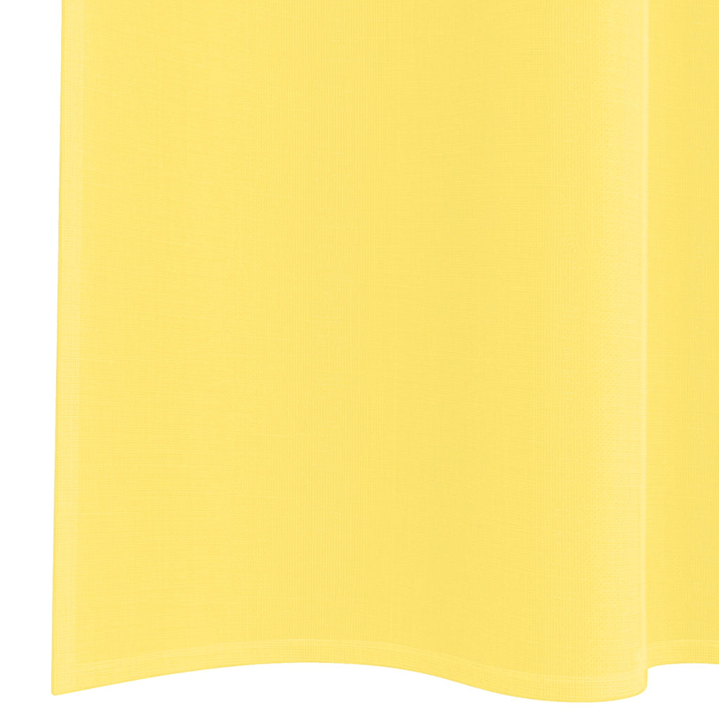 Voile zavjese s džepovima za šipke 2 kom žute Žuta 140 x 175 cm