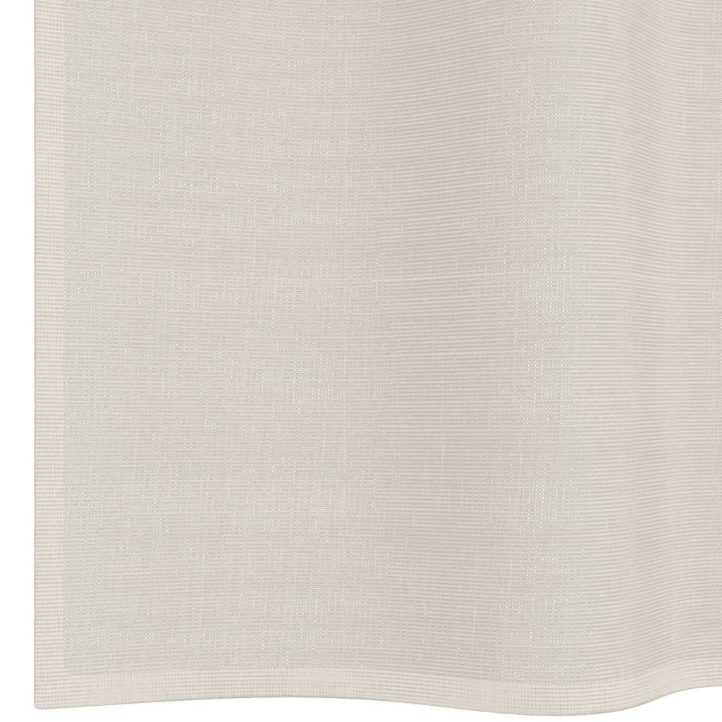 Voile zavjese s gornjim jezičcima 2 kom krem