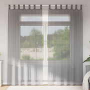 Voile zavjese s petljama 2 kom tamnosive 140x225 cm