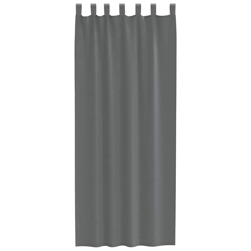 Voile zavjese s petljama 2 kom tamnosive 140x260 cm