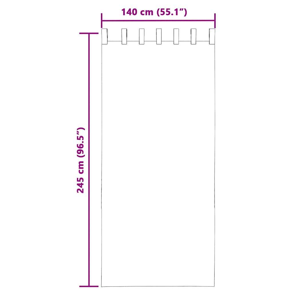 Voile zavjese s petljama 2 kom narančaste 140x245 cm