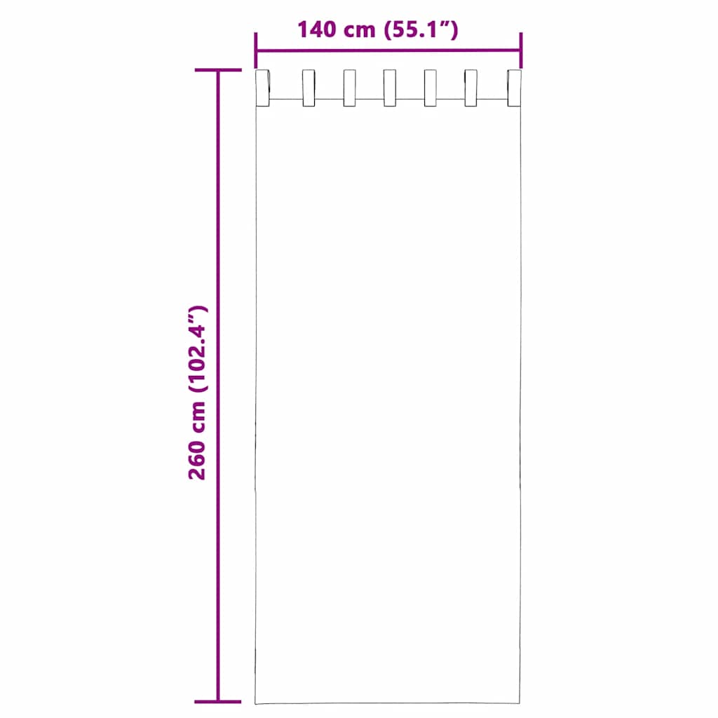 Voile zavjese s petljama 2 kom narančaste 140x260 cm