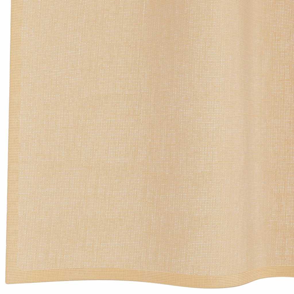 Voile zavjese s petljama 2 kom pijesak 140x175 cm