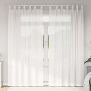 Voile zavjese s petljama 2 kom bijele 140x225 cm