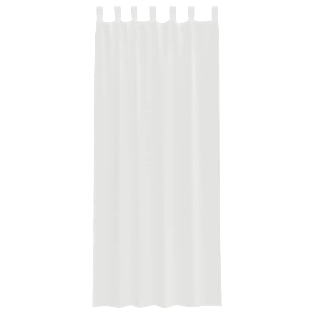 Voile zavjese s petljama 2 kom bijele 140x260 cm