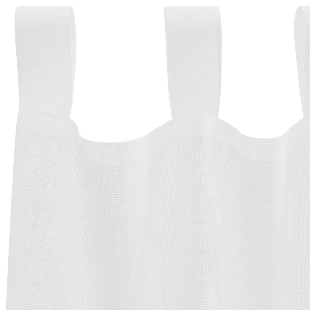 Voile zavjese s petljama 2 kom bijele 140x260 cm